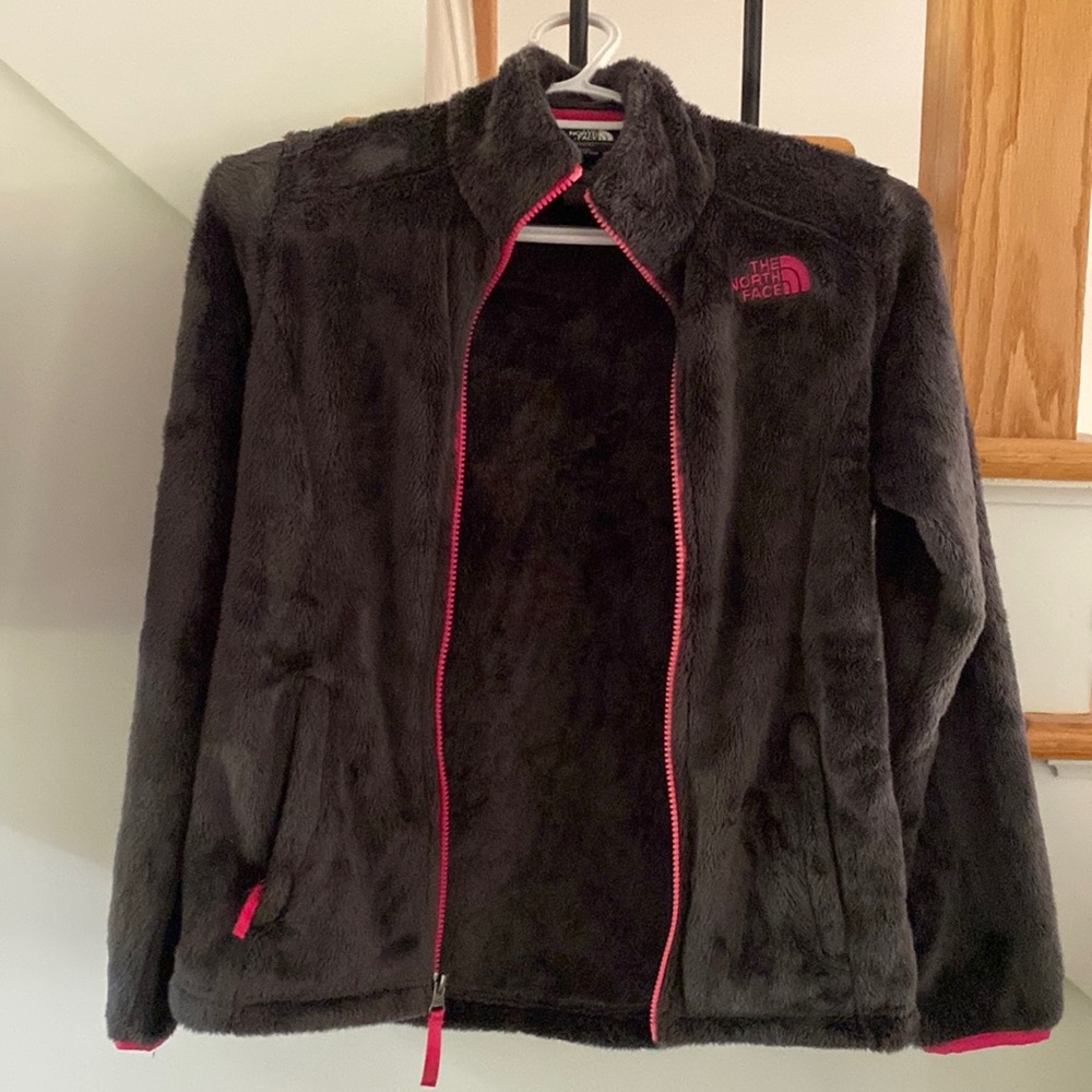 Girls YOUTH North Face fleece size 10-12 (youth) Full zip
